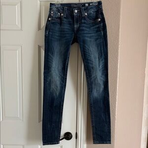 Miss Me Dark Blue Skinny Jeans